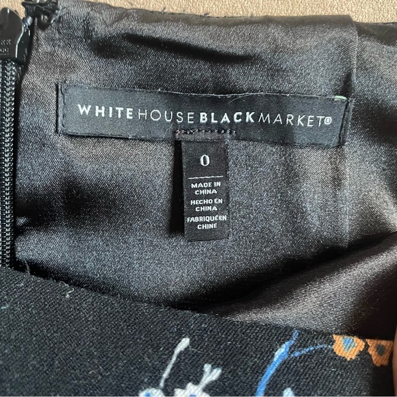 WHBM Floral Pencil Skirt - Size 0 - Picture 5 of 7